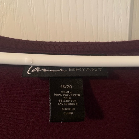 Beautiful Burgundy blouse with sheer overlay! - Picture 3 of 5